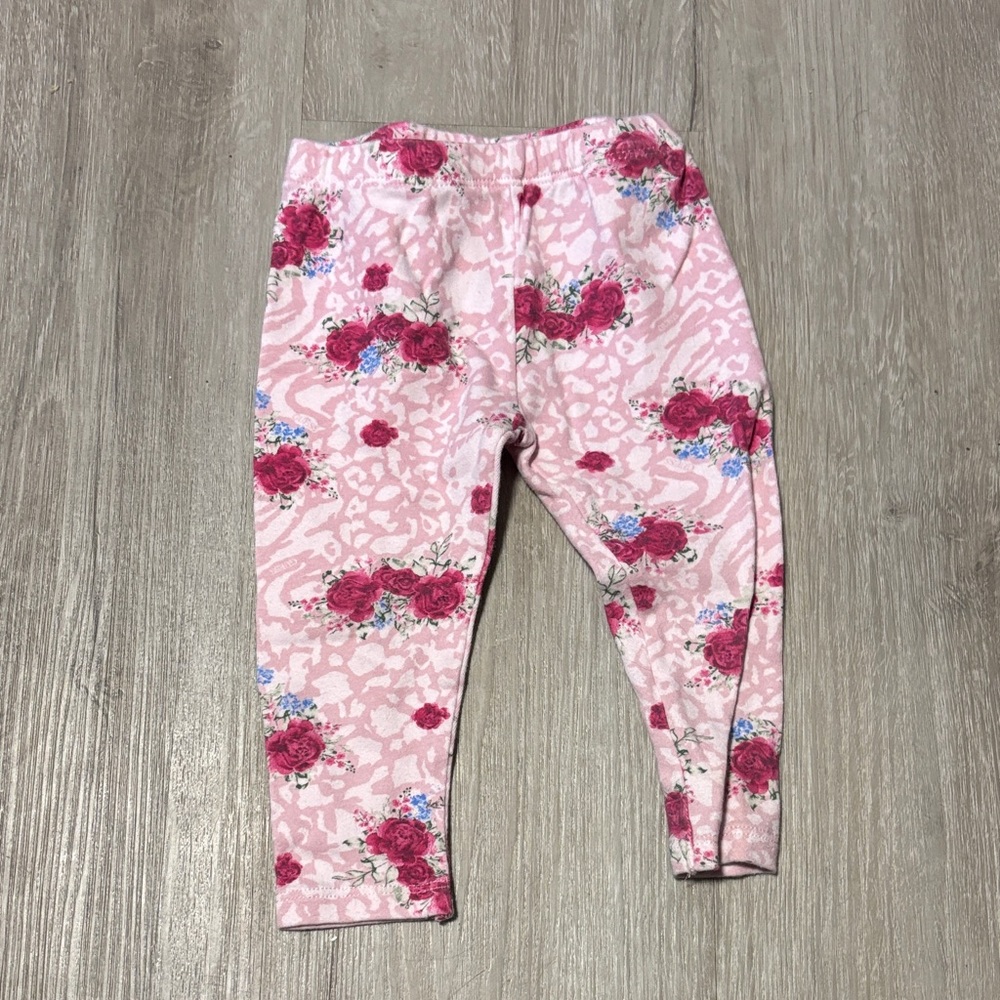 Guess Floral Pink Kids Leggings